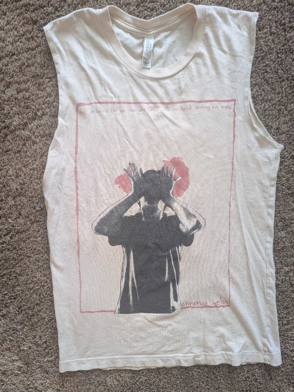Christian Welch Spoken Word Sleeveless T-shirt, sz S